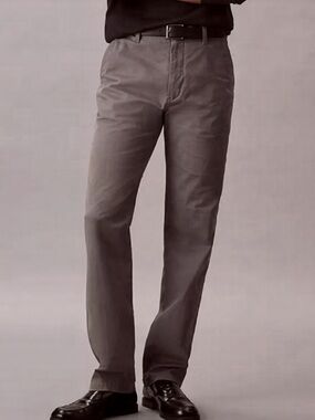 CALVIN KLEIN Men's 90s Vintage Gray Straight Twill Chino Pants--NWT--33"Wx30"L